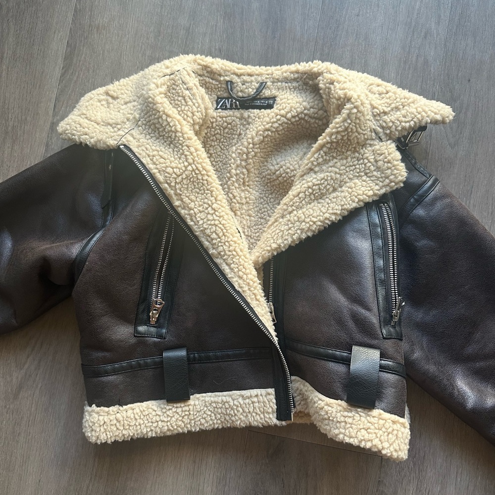 Zara double sided short jacket